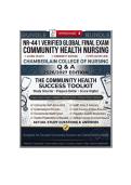 NR-441 Verified Global Final Exam &mdash; Community Health Nursing &vert; Chamberlain College of Nursing &vert; Q & A &vert; 2026&sol;2027