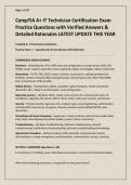 CompTIA A&plus; IT Technician Certification Exam Practice Questions with Verified Answers & Detailed Rationales