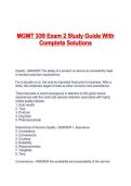 MGMT 339 Exam 2 Study Guide With Complete Solutions