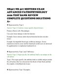 NR507 NR 507 MIDTERM EXAM&NewLine;ADVANCED PATHOPHYSIOLOGY&NewLine;2026 TEST BANK REVIEW&NewLine;COMPLETE QUESTIONS SOLUTIONS&NewLine;A&plus;