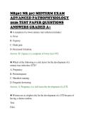 NR507 NR 507 MIDTERM EXAM&NewLine;ADVANCED PATHOPHYSIOLOGY&NewLine;2026 TEST PAPER QUESTIONS&NewLine;ANSWERS GRADED A&plus;