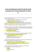 ATI RN Comprehensive Predictor Retake Guide 2026 &vert; Practice Questions&comma; Answers & Rationale