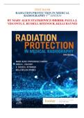 RADIATION PROTECTION IN MEDICAL RADIOGRAPHY 9TH EDITION