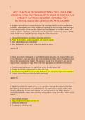 NCCT SURGICAL TECHNOLOGIST PRACTICE EXAM&colon; PRE&NewLine;SURGICAL CARE AND PREPARATION EXAM QUESTIONS AND &NewLine;CORRECT ANSWERS &lpar;VERIFIED ANSWERS&rpar; PLUS &NewLine;RATIONALES 2026 Q&A &vert; INSTANT DOWNLOAD PDF&period; 