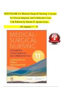 TEST BANK FOR Medical-Surgical Nursing&colon; Concepts for Clinical Judgment and Collaborative Care 11th edition by Donna D&period; Ignatavicius ISBN&colon; 978-0323878265NEW COMPLETE GUIDE WITH RATIONALES 100&percnt; VERIFIED A&plus; GRADE 