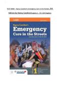 TEST BANK - Nancy Caroline&rsquo;s Emergency Care in the Streets&comma; 8th &NewLine;Edition by Nancy CarolineChapters 1 - 53 &vert; All Chapters 