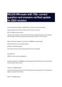 NCLEX-RN exam with 700&plus; correct &NewLine;question and answers verified update &NewLine;for 2024 revision
