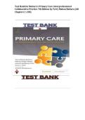 Test Bank for Primary Care&colon; Interprofessional Collaborative Practice&comma; 7th Edition by Terry Mahan Buttaro&comma; Patricia Polgar-Bailey&comma; Joanne Sandberg-Cook&comma; Karen L&period; Dick and Justin B&period; Montgomery &vert; ISBN 9780323935845 &vert; Chapters 1&ndash;228