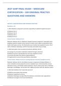 2027 AHIP FINAL EXAM &ndash; MEDICARE &NewLine;CERTIFICATION &ndash; 100 ORIGINAL PRACTICE &NewLine;QUESTIONS AND ANSWERS 2027 AHIP FINAL EXAM &ndash; MEDICARE &NewLine;CERTIFICATION &ndash; 100 ORIGINAL PRACTICE &NewLine;QUESTIONS AND ANSWERS 