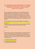 NSG 3850 MIDTERM EXAM PATHOPHYSIOLOGY FOR NURSES &NewLine;II &ndash; MIDTERM EXAM COMPLETE QUESTIONS AND CORRECT &NewLine;ANSWERS WITH RATIONALES &vert; ALREADY GRADED &NewLine;A&plus;&vert;&vert;BRAND NEW VERSION&excl;&excl;&period; 