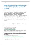 NCSBN Test Bank for the NCLEX-RN &lpar;NGN&rpar; &ndash; &NewLine;2025&sol;2026 Edition &vert; Verified Questions & &NewLine;Rationales 