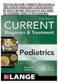 TEST&lowbar;BANKS&lowbar;FOR&lowbar;CURRENT&lowbar;DIAGNOSIS&lowbar;&&lowbar;TREATMENT&lowbar;PEDIATRICS&lowbar;26TH&lowbar;EDITION