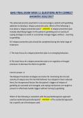 6645 FINAL EXAM WEEK 11 QUESTIONS WITH CORRECT ANSWERS 2026&period;