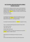 ACCT 526 FINAL EXAM QUESTIONS WITH CORRECT ANSWERS 2026&period;