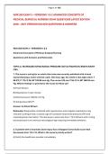 NUR 265 EXAM 3 &ndash; VERSIONS 1 & 2 ADVANCED CONCEPTS OF &NewLine;MEDICAL-SURGICAL NURSING EXAM QUESTIONS LATEST EDITION &NewLine;2026 &ndash; 2027 VERSION SOLVED QUESTIONS & ANSWERS