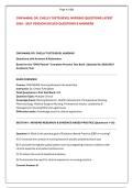 CNR N4000&colon; DR&period; CHELLY TUFTS BEVEL NURSING QUESTIONS LATEST &NewLine;2026 &ndash; 2027 VERSION SOLVED QUESTIONS & ANSWERS