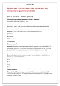 PHGY 216 FINAL EXAM QUESTIONS LATEST EDITION 2026 &ndash; 2027 &NewLine;VERSION SOLVED QUESTIONS & ANSWERS