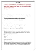 HACKER & MOORE'S ESSENTIALS OF OBSTETRICS AND GYNECOLOGY&comma; &NewLine;6TH EDITION EXAM QUESTIONS LATEST 2026 &ndash; 2027 VERSION SOLVED &NewLine;QUESTIONS & ANSWERS