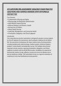 ATI CAPSTONE PRE-ASSESSMENT 2026&sol;2027 EXAM PRACTICE &NewLine;QUESTIONS AND VERIFIED ANSWERS WITH RATIONALES &NewLine;INSTANT PDF 