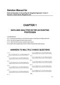 Solution Manual for Data and Analytics in Accounting&colon; An Integrated Approach &lpar;1st Edition&rpar; by Ann C&period; Dzuranin&comma; Guido Geerts&comma; and Margarita Lenk&NewLine;&NewLine;
