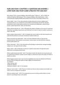 NURS 2602 EXAM 1 CHAPTERS 1-4 QUESTIONS AND ANSWERS &vert; LATEST NURS 2602 STUDY GUIDE & PRACTICE TEST 2026&sol;2027