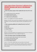 Latest Alberta Master Electrician Certification Exam &NewLine;2026&sol;2027 Questions and Answers with Rationales &NewLine;instant pdf