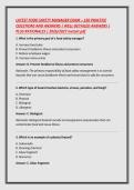 LATEST FOOD SAFETY MANAGER EXAM &ndash; 150 PRACTICE &NewLine;QUESTIONS AND ANSWERS &vert; WELL-DETAILED ANSWERS &vert; &NewLine;PLUS RATIONALES &vert; 2026&sol;2027 instant pdf