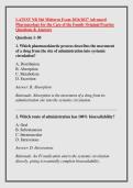 LATEST NR 566 Midterm Exam 2026&sol;2027 Advanced &NewLine;Pharmacology for the Care of the Family Original Practice &NewLine;Questions & Answers 