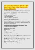 LATEST NUR 242 EXAM 3 &lpar;2026&sol;2027&rpar; Med&NewLine;Surg Nursing &vert; Galen College Questions with &NewLine;Answers & Rationales 
