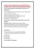 Updated ATI RN Leadership Proctored  2026&sol;2027 Exam &NewLine;Questions with Verified Answers and Rationales instant pdf