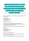 CST Exam 2026&sol;2027 Versions 1 2 & 3 Each With 175 Questions and Correct Answers &lpar;100&percnt; Correct Answers&rpar; CST Exam 2026&sol;2027 &lpar;Certified Surgical Technologist Exam 2026&sol;2027 Test Bank 2&rpar;&NewLine;