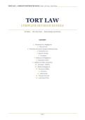 Tort Law Notes &mdash; First Class LLB&comma; Full Module Coverage