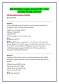 NSG 233 Medical-Surgical Nursing II HESI &ndash; Higher &NewLine;Education Nursing Curriculum