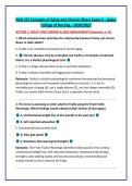 NUR 257 Concepts of Aging and Chronic Illness Exam 4 &ndash; Galen &NewLine;College of Nursing &ndash; 2026&sol;2027