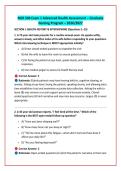 NUR 504 Exam 1 Advanced Health Assessment &ndash; Graduate &NewLine;Nursing Program &ndash; 2026&sol;2027 