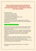 CARN-AP CERTIFICATION EXAM COMPLETE QUESTIONS WITH &NewLine;DETAILED VERIFIED ANSWERS AND RATIONALES &vert;CERTIFIED &NewLine;ADDICTIONS REGISTERED NURSE &ndash; ADVANCED PRACTICE EXAM PREP &NewLine;LATEST UPDATE 2026&sol;2027