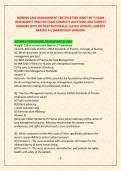 NURSING CASE MANAGEMENT CERTIFICATION &lpar;CMGT-BC&trade;&rpar; EXAM &NewLine;2026 NEWEST PRACTICE EXAM COMPLETE QUESTIONS AND CORRECT &NewLine;ANSWERS WITH DETAILED RATIONALES &vert;LATEST UPDATE&vert; ALREADY &NewLine;GRADED A&plus;&vert;&vert;BRAND NEW VERSION&excl;&excl;