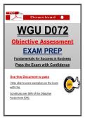 D072 Objective Assessment &ndash; Fundamentals for Success in Business &ndash; &lpar;2026&rpar; Actual Questions & Answers &lpar;WGU&rpar; 100&percnt; Guarantee Pass