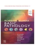 Test Bank for Robbins Basic Pathology &lpar;11th Edition&rpar; by Kumar & Abbas &vert; Complete Questions & Answers &vert; Chapters 1&ndash;24