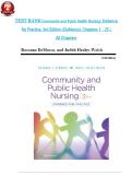 TEST BANK for Community and Public Health Nursing&colon; Evidence for Practice&comma; 3rd Edition by DeMarco&comma; All Chapters 1-25 covered and 2026&sol;2027 updated ISBN&colon; 9781975111694