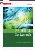 Solution Manual &ndash; Federal Tax Research 13th Ed&period; &lpar;Sawyers & Gill&rpar; &vert; Verified PDF &vert; 13 Chapters Complete