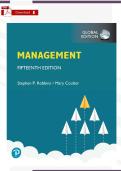 Test Bank &ndash; Management Global 15th Ed&period; &lpar;Robbins&rpar; &vert; Verified PDF &vert; 18 Chapters Complete &plus; Rationales