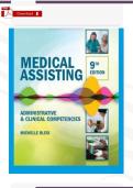 Test Bank &ndash; Medical Assisting Admin & Clinical Competencies 9th Ed&period; &lpar;Blesi&rpar; &vert; Verified PDF &vert; 58 Chapters Complete &plus; Rationales
