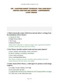 CMT - CHARTERED MARKET TECHNICIAN &vert; FINAL EXAM READY - VERIFIED QUESTIONS AND ANSWERS - COMPREHENSIVE LATEST VERSION&NewLine;&NewLine;
