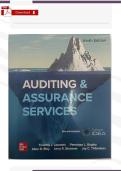 Test Bank &ndash; Auditing & Assurance Services 9th Ed&period; &lpar;Louwers & Bagley&rpar; &vert; Verified PDF &vert; 12 Chapters Complete &plus; Rationales