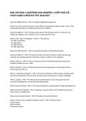 NUR 158 EXAM 1 QUESTIONS AND ANSWERS &vert; LATEST NUR 158 STUDY GUIDE & PRACTICE TEST 2026&sol;2027