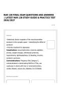 NUR 138 FINAL EXAM QUESTIONS AND ANSWERS &vert; LATEST NUR 138 STUDY GUIDE & PRACTICE TEST 2026&sol;2027