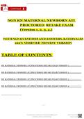 2024 RN Maternal-Newborn ATI Proctored Retake Exam &vert; 4 Versions Verified Q&A &plus; Rationales &vert; A‑Grade Pass