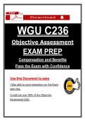 C236 Objective Assessment &ndash; Compensation and Benefits &ndash; &lpar;2026&rpar; Actual Questions & Answers &lpar;WGU&rpar; 100&percnt; Guarantee Pass