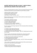 MASTERY QUESTIONS FOR NURS-151 EXAM 3 &vert; NURS 151 EXAM 3 QUESTIONS AND ANSWERS STUDY GUIDE 2026&sol;2027